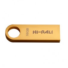 Флешка USB 2.0 16GB Hi-Rali Shuttle Series Gold (HI-16GBSHGD)