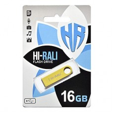 Флешка USB 2.0 16GB Hi-Rali Shuttle Series Gold (HI-16GBSHGD)