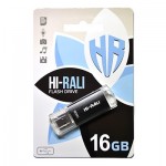Флешка USB 2.0 16GB Hi-Rali Rocket Series Black (HI-16GBVCBK)