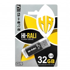 Флешка USB 3.0 32GB Hi-Rali Rocket Series Black (HI-32GB3VCBK)