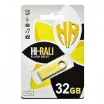 Флешка USB 2.0 32GB Hi-Rali Shuttle Series Gold (HI-32GBSHGD)