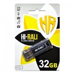 Флешка USB 2.0 32GB Hi-Rali Stark Series Black (HI-32GBSTBK)