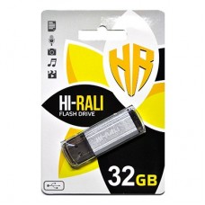 Флешка USB 2.0 32GB Hi-Rali Stark Series Silver (HI-32GBSTSL)