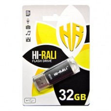Флешка USB 2.0 32GB Hi-Rali Rocket Series Black (HI-32GBVCBK)