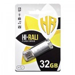 Флешка USB 2.0 32GB Hi-Rali Rocket Series Silver (HI-32GBVCSL)