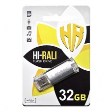 Флешка USB 2.0 32GB Hi-Rali Rocket Series Silver (HI-32GBVCSL)