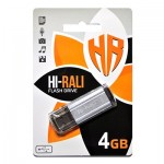 Флешка USB 2.0 4GB Hi-Rali Stark Series Silver (HI-4GBSTSL)