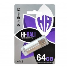 Флешка USB 2.0 64GB Hi-Rali Corsair Series Silver (HI-64GBCORSL)
