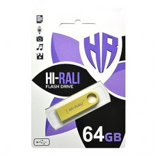 Флешка USB 2.0 64GB Hi-Rali Shuttle Series Gold (HI-64GBSHGD)
