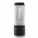 Флешка USB 64GB Hi-Rali Stark Series Silver (HI-64GBSTSL)