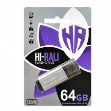 Флешка USB 64GB Hi-Rali Stark Series Silver (HI-64GBSTSL)