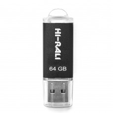 Флешка USB 2.0 64GB Hi-Rali Rocket Series Black (HI-64GBVCBK)