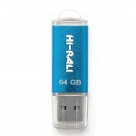 Флешка USB 64GB Hi-Rali Rocket Series Blue (HI-64GBVCBL)
