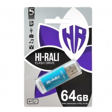 Флешка USB 64GB Hi-Rali Rocket Series Blue (HI-64GBVCBL)