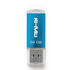 Флешка USB 64GB Hi-Rali Rocket Series Blue (HI-64GBVCBL)