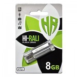 Флешка USB 2.0 8GB Hi-Rali Corsair Series Silver (HI-8GBCORSL)
