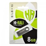 Флешка USB 2.0 8GB Hi-Rali Shuttle Series Black (HI-8GBSHBK)