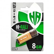 Флешка USB 2.0 8GB Hi-Rali Stark Series Gold (HI-8GBSTGD)