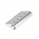 USB HUB Maxxter USB-USB 4USB 3.0 Silver (HU3A-4P-01)