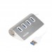 USB HUB Maxxter USB-USB 4USB 3.0 Silver (HU3A-4P-01)