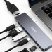 USB HUB Choetech HUB-M14 7в1 2USB 2Type-C Type-C-HDMI-SD-TF-USB Multiport Adapter Grey