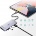 USB HUB Choetech HUB-M15 9в1 3USB 1Type-C Type-C-HDMI-RJ45-VGA-USB-PD Multiport Adapter Grey