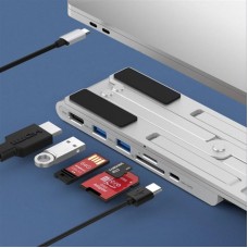 USB HUB Choetech 6в1 HUB-M43 2USB Type-C-HDMI-SD-TF-USB Grey