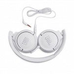 Наушники гарнитура накладные JBL T500 White (JBLT500WHT)