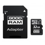 Карта памяти MicroSDHC 32GB UHS-I Class 10 GoodRam + Adapter SD (M1AA-0320R12)