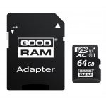 Карта памяти MicroSDXC 64GB UHS-I Class 10 GoodRam + Adapter SD (M1AA-0640R12)