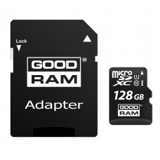 Карта памяти MicroSDXC 128GB UHS-I Class 10 GoodRam + Adapter SD (M1AA-1280R12)