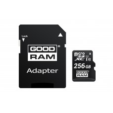 Карта памяти MicroSDXC 256GB UHS-I Class 10 GoodRam + Adapter SD (M1AA-2560R12)