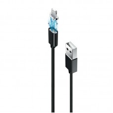 Кабель USB-Lightning Grand-X Magnetic 1m Black (MG-01L)