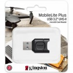 Кардридер USB 3.2 Kingston MobileLite Plus microSD Black (MLPM)