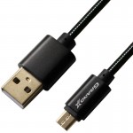 Кабель USB-MicroUSB Grand-X 2.1A 1m Black (MM-01B)