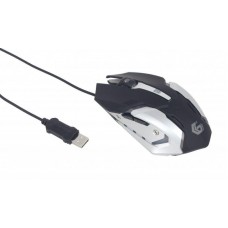 Мышь Gembird MUSG-07 Black Silver USB