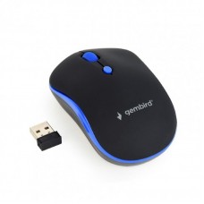 Мышь Wireless Gembird MUSW-4B-03-B Black/Blue USB