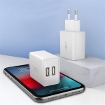 Сетевое зарядное устройство SkyDolphin SC30L 2USB 2.1A White (MZP-000112) + кабель Lightning