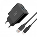 Сетевое зарядное устройство SkyDolphin SC30L 2USB 2.1A Black (MZP-000170) + кабель Lightning
