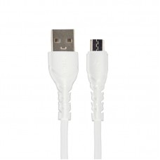 Кабель USB-microUSB Proda PD-B47m 3A 1m White