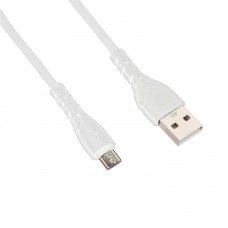 Кабель USB-microUSB Proda PD-B47m 3A 1m White