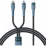 Кабель 2в1 Type-C-Lightning  Proda PD-B73th 5А 1.3m Black (PD-B73th-BK)