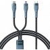 Кабель 2в1 Type-C-Lightning  Proda PD-B73th 5А 1.3m Black (PD-B73th-BK)