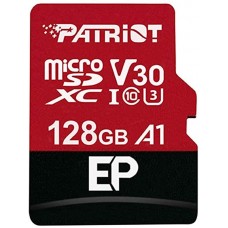 Карта памяти MicroSDXC 128GB UHS-I/U3 Class 10 Patriot EP A1 R90/W80MB/s + Adapter SD (PEF128GEP31MCX)