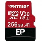 Карта памяти MicroSDXC 256GB UHS-I/U3 Class 10 Patriot EP A1 R90/W80MB/s + Adapter SD (PEF256GEP31MCX)