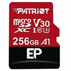 Карта памяти MicroSDXC 256GB UHS-I/U3 Class 10 Patriot EP A1 R90/W80MB/s + Adapter SD (PEF256GEP31MCX)