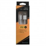 Кабель USB-Lightning Grand-X 1m 2.1A White