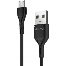 Кабель USB-MicroUSB Grand-X 3A 1m Fast Сharge Black (PM-03B)