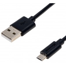 Кабель USB-MicroUSB Grand-X Cu 2.5m Black (PM025B)