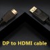 Кабель DisplayPort-HDMI ProLogix V1.2 1.8m Black (PR-DP-HDMI-P-02-30-18m)